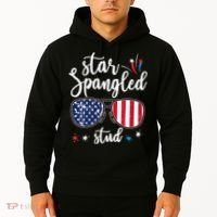 funny 4th of july star spangled student Hoodie thumb 2