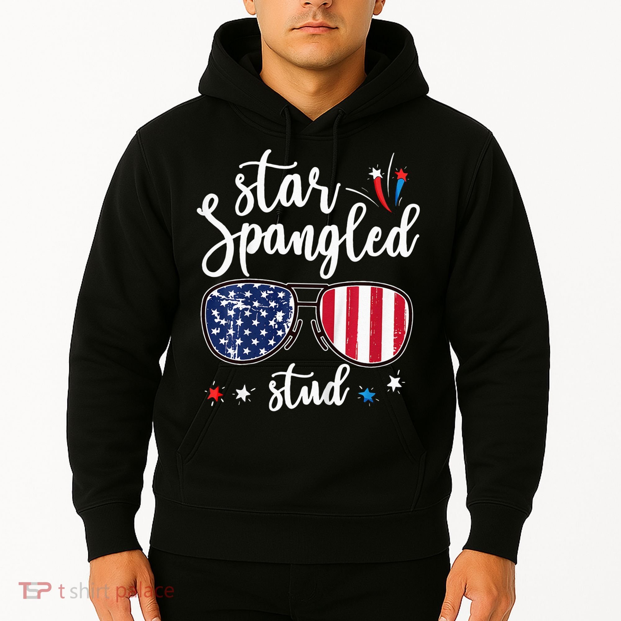 funny 4th of july star spangled student Hoodie