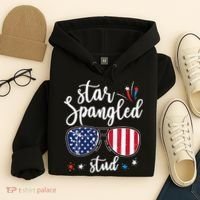 funny 4th of july star spangled student Hoodie thumb 4