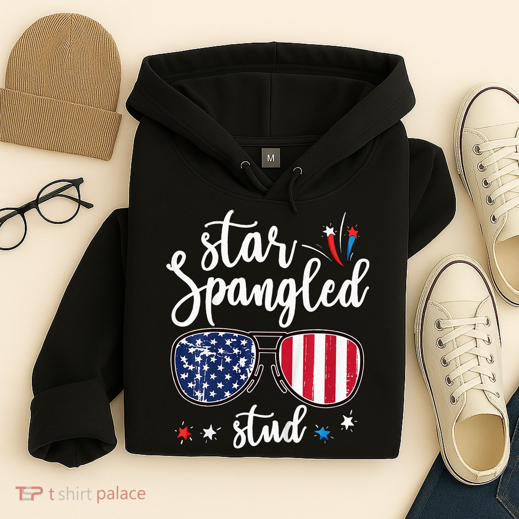 funny 4th of july star spangled student Hoodie