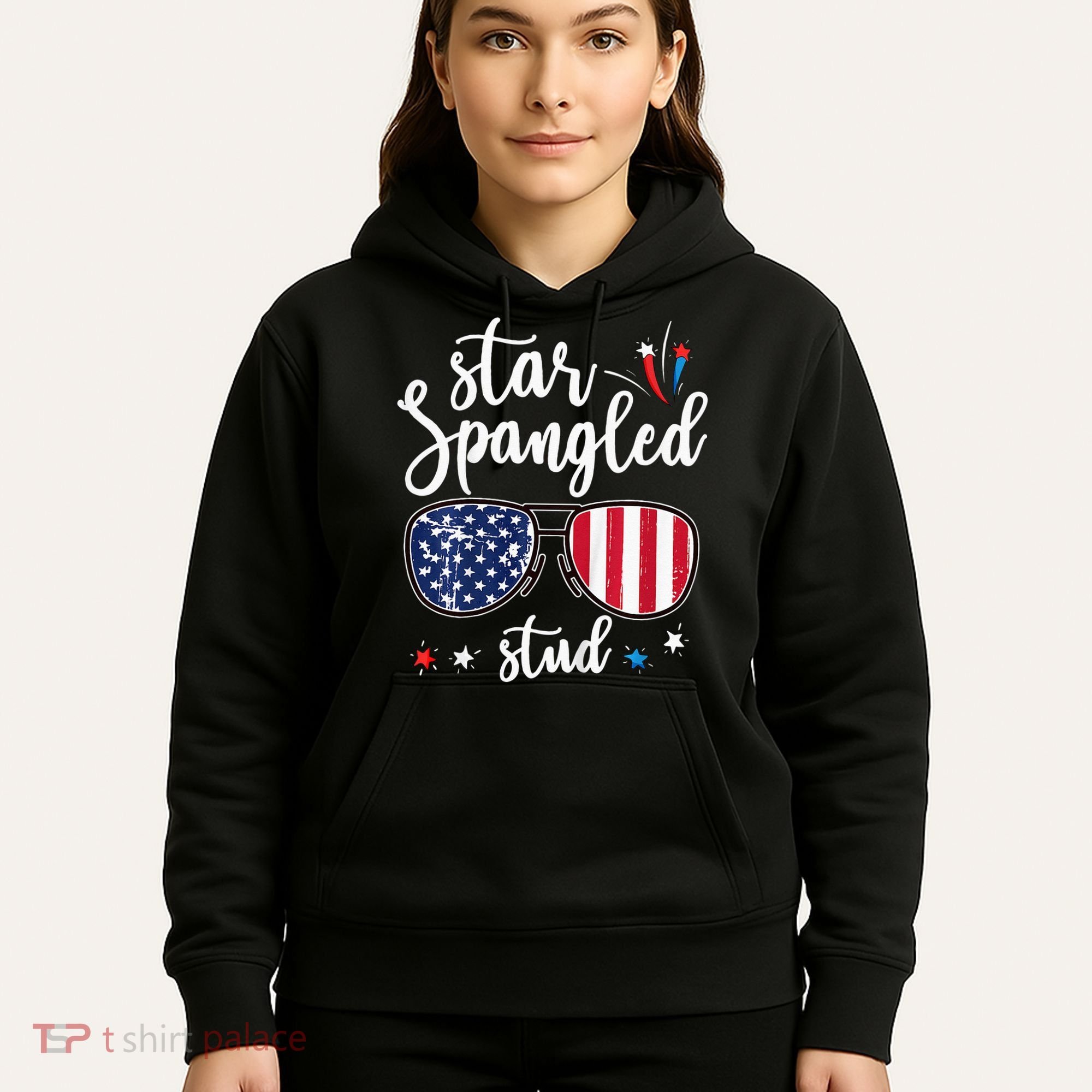 funny 4th of july star spangled student Hoodie