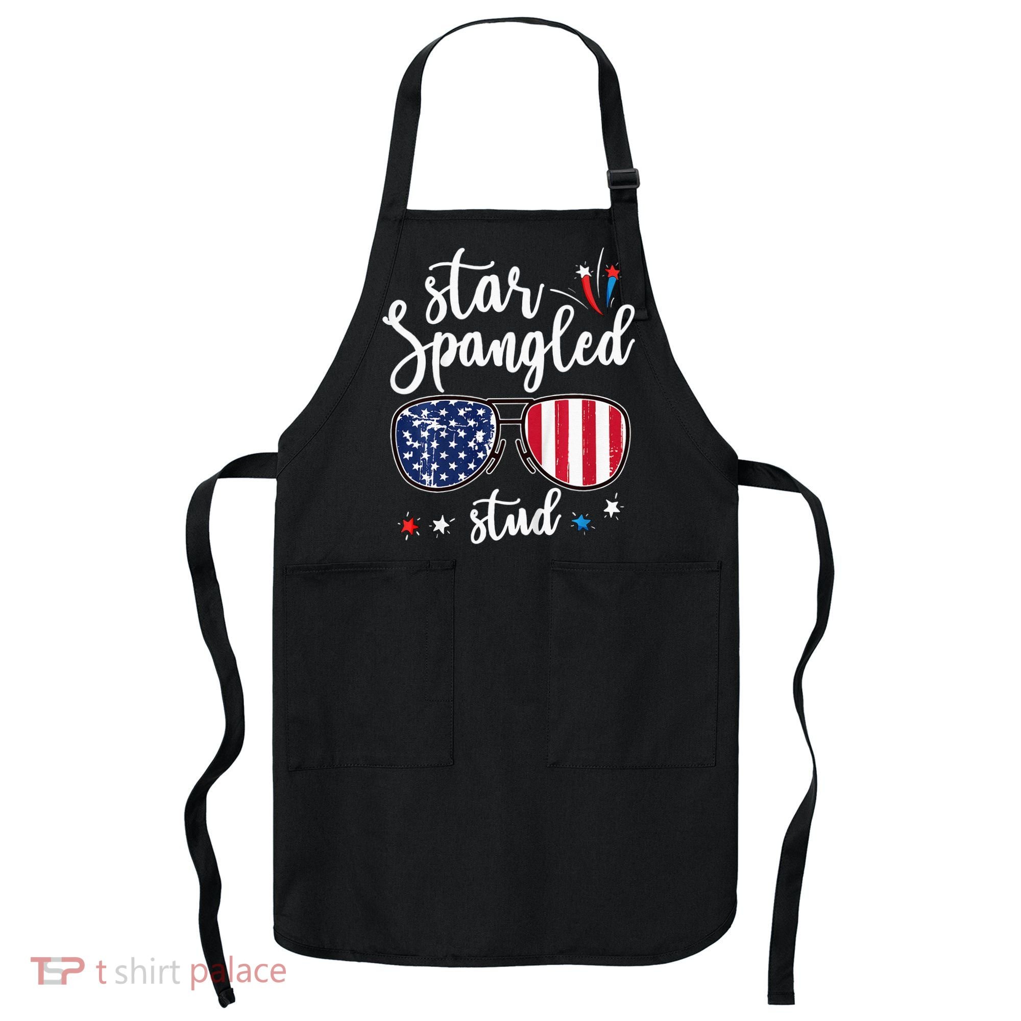 funny 4th of july star spangled student Apron