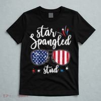 funny 4th of july star spangled student T-Shirt thumb 5