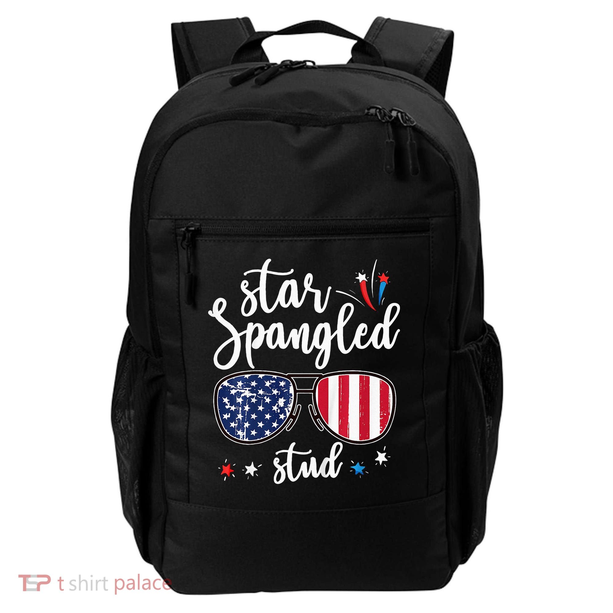 funny 4th of july star spangled student Backpack