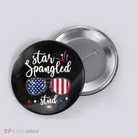 funny 4th of july star spangled student Button thumb 0