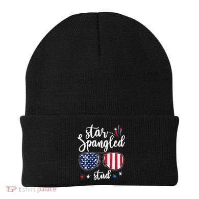 funny 4th of july star spangled student Beanie