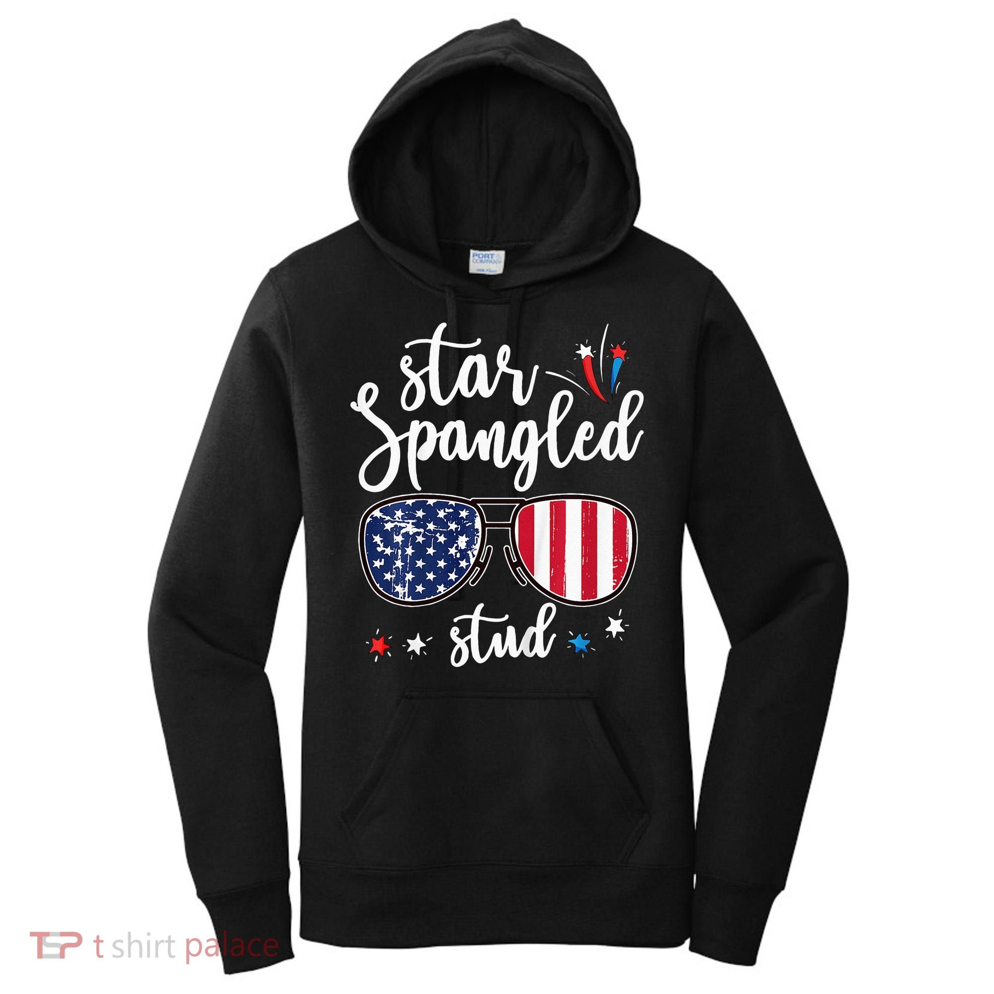 funny 4th of july star spangled student Women's Hoodie
