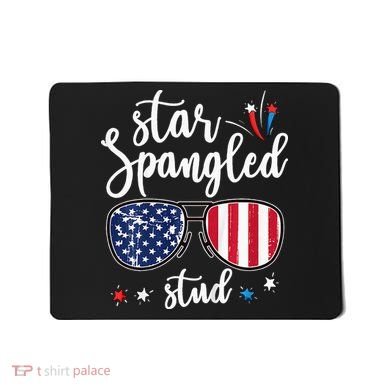 funny 4th of july star spangled student Mousepad