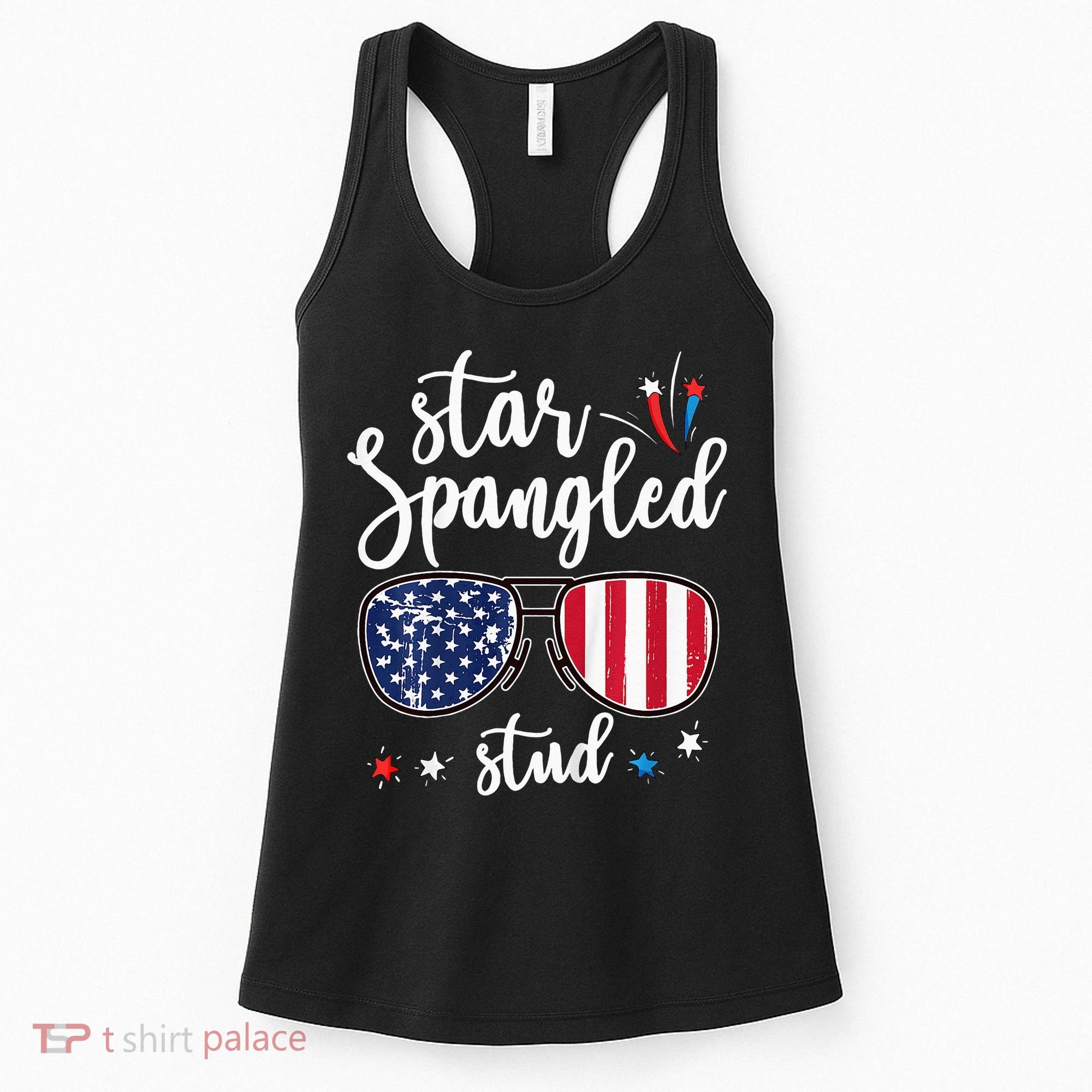 funny 4th of july star spangled student Women's Tank Top
