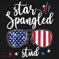 funny 4th of july star spangled student Baby Bodysuit thumb 2