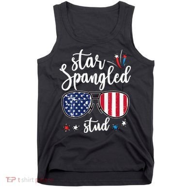 funny 4th of july star spangled student Tank Top