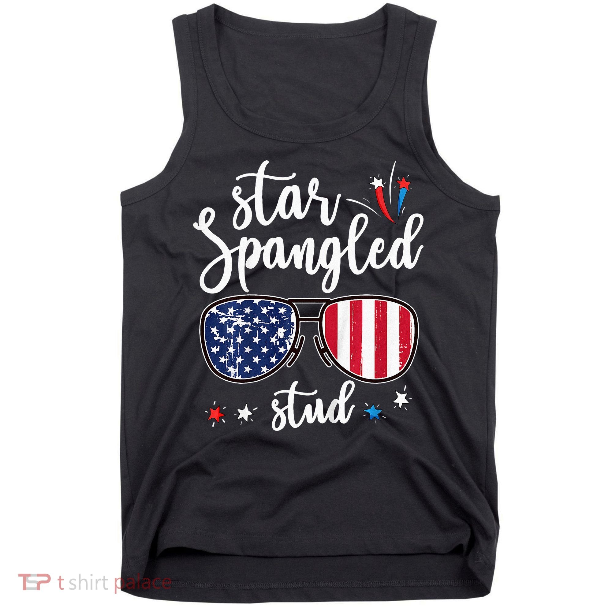 funny 4th of july star spangled student Tank Top