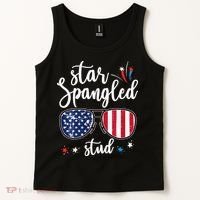 funny 4th of july star spangled student Tank Top thumb 2