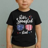funny 4th of july star spangled student Toddler T-Shirt thumb 2