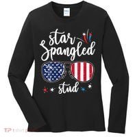 funny 4th of july star spangled student Women's Long Sleeve Shirt thumb 0