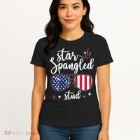funny 4th of july star spangled student Women's T-Shirt thumb 4