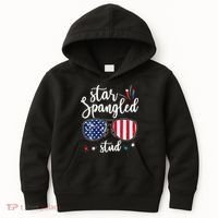 funny 4th of july star spangled student Kids Hoodie thumb 0