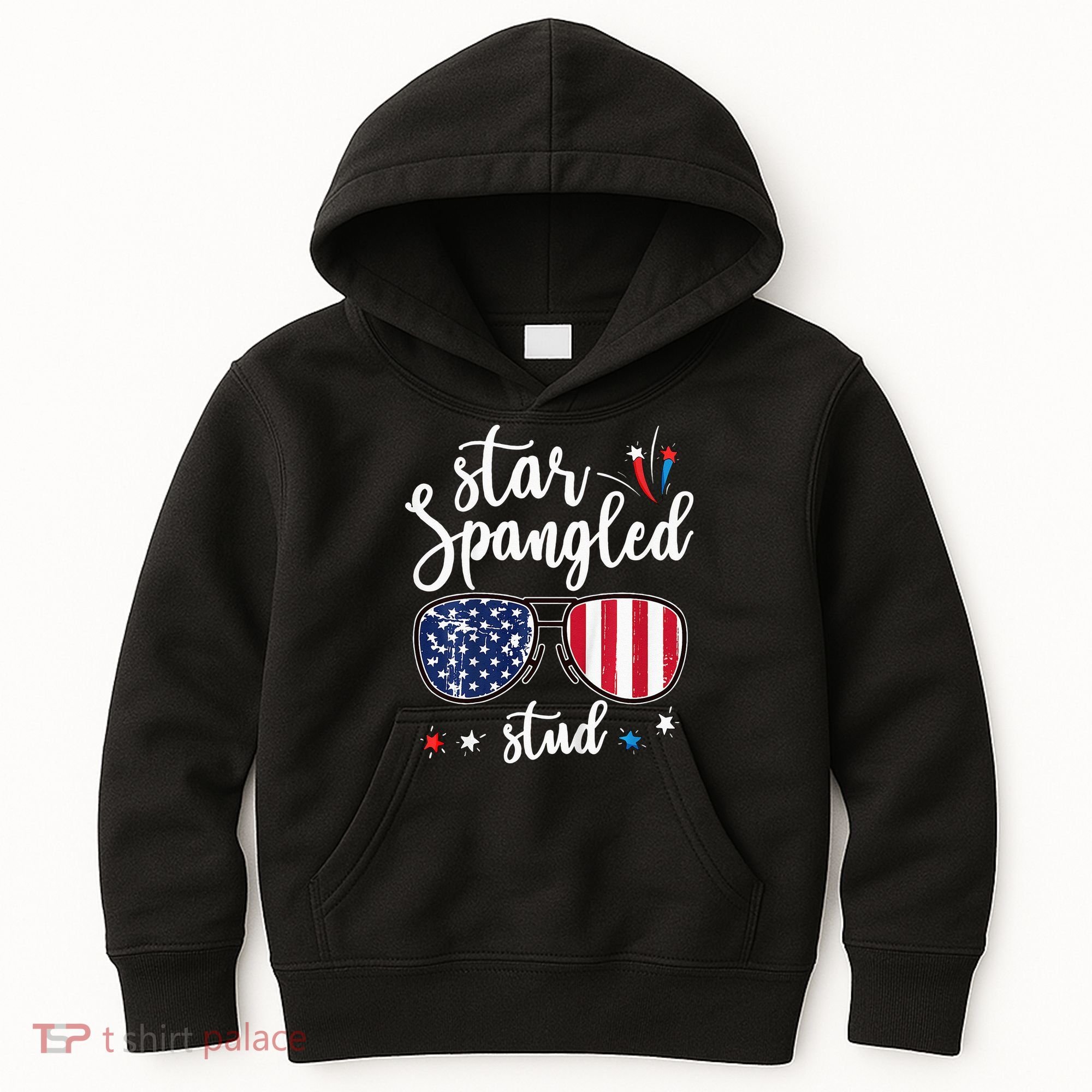 funny 4th of july star spangled student Kids Hoodie