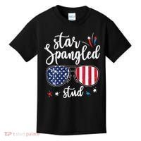 funny 4th of july star spangled student Kids T-Shirt thumb 0