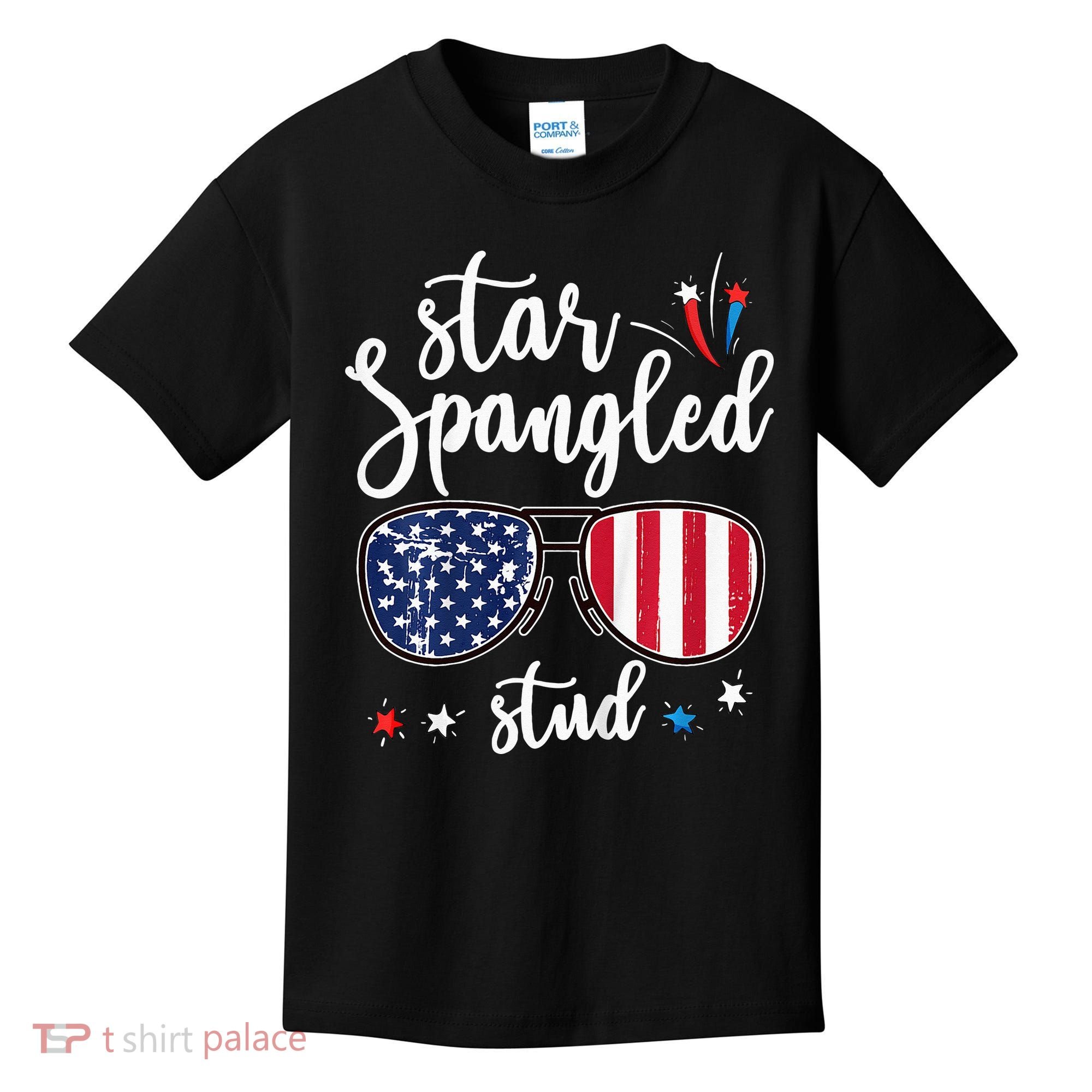 funny 4th of july star spangled student Kids T-Shirt