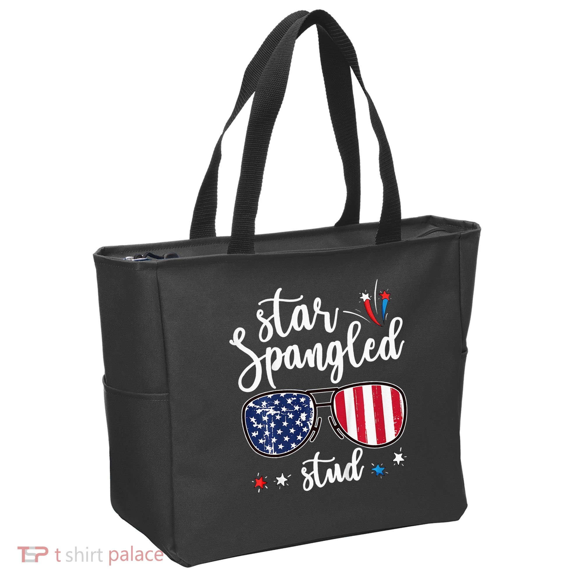 funny 4th of july star spangled student Tote Bag