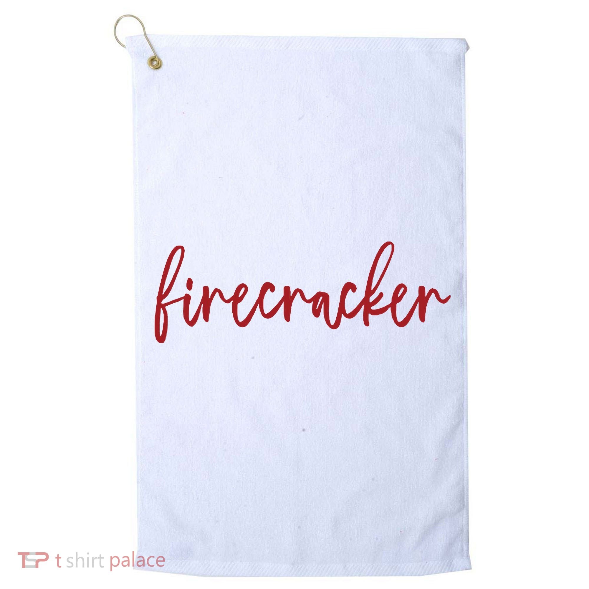 Firecracker 4th Of July Golf Towel