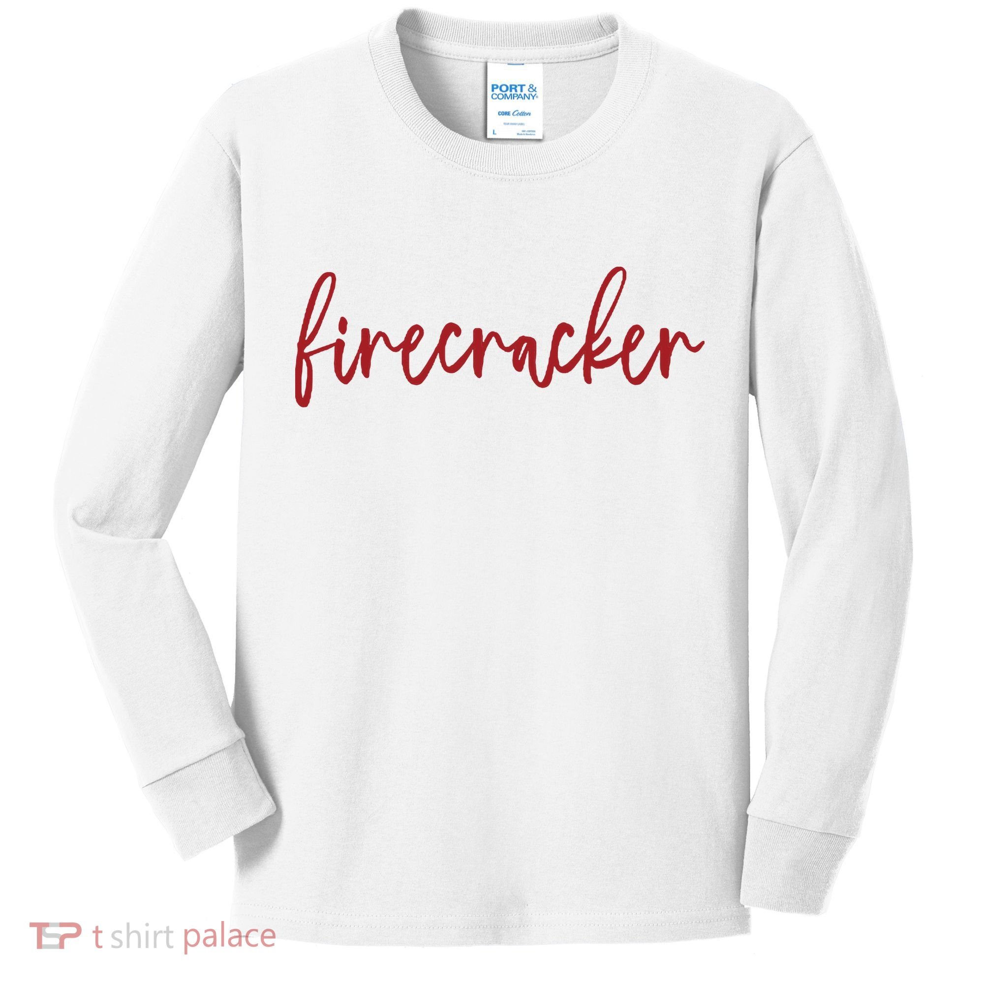 Firecracker 4th Of July Kids Long Sleeve Shirt