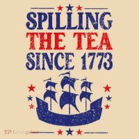 Fun 4th Of July Spilling The Tea Since 1773 Teacher Tote Bag thumb 4