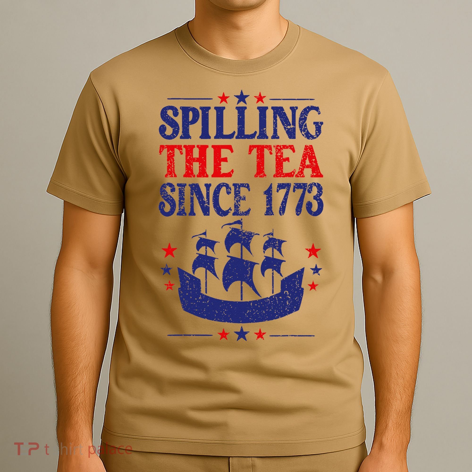 Fun 4th Of July Spilling The Tea Since 1773 Teacher T-Shirt