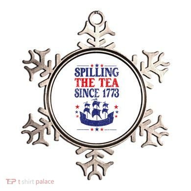 Fun 4th Of July Spilling The Tea Since 1773 Teacher Ornament