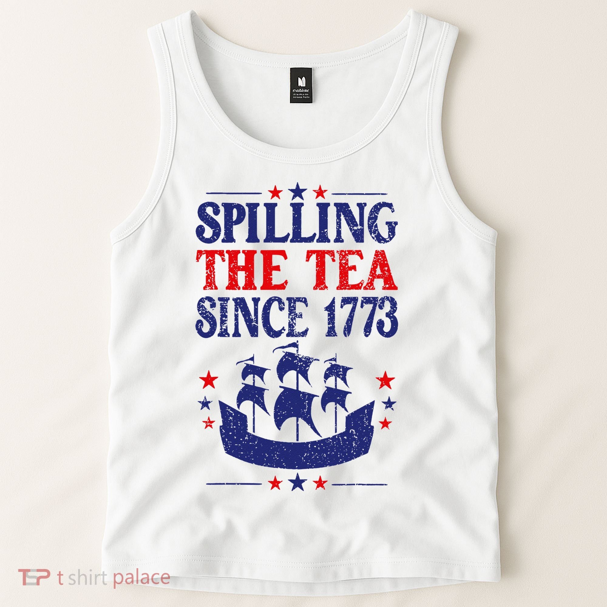 Fun 4th Of July Spilling The Tea Since 1773 Teacher Tank Top