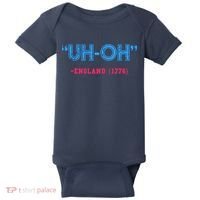 Funny 4th Of July Shirt Uh Oh England 1776 Baby Bodysuit thumb 0