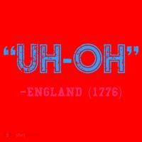 Funny 4th Of July Shirt Uh Oh England 1776 Santa Hat thumb 1