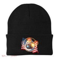 Fourth 4th Of July Fireworks Shark Beanie thumb 0