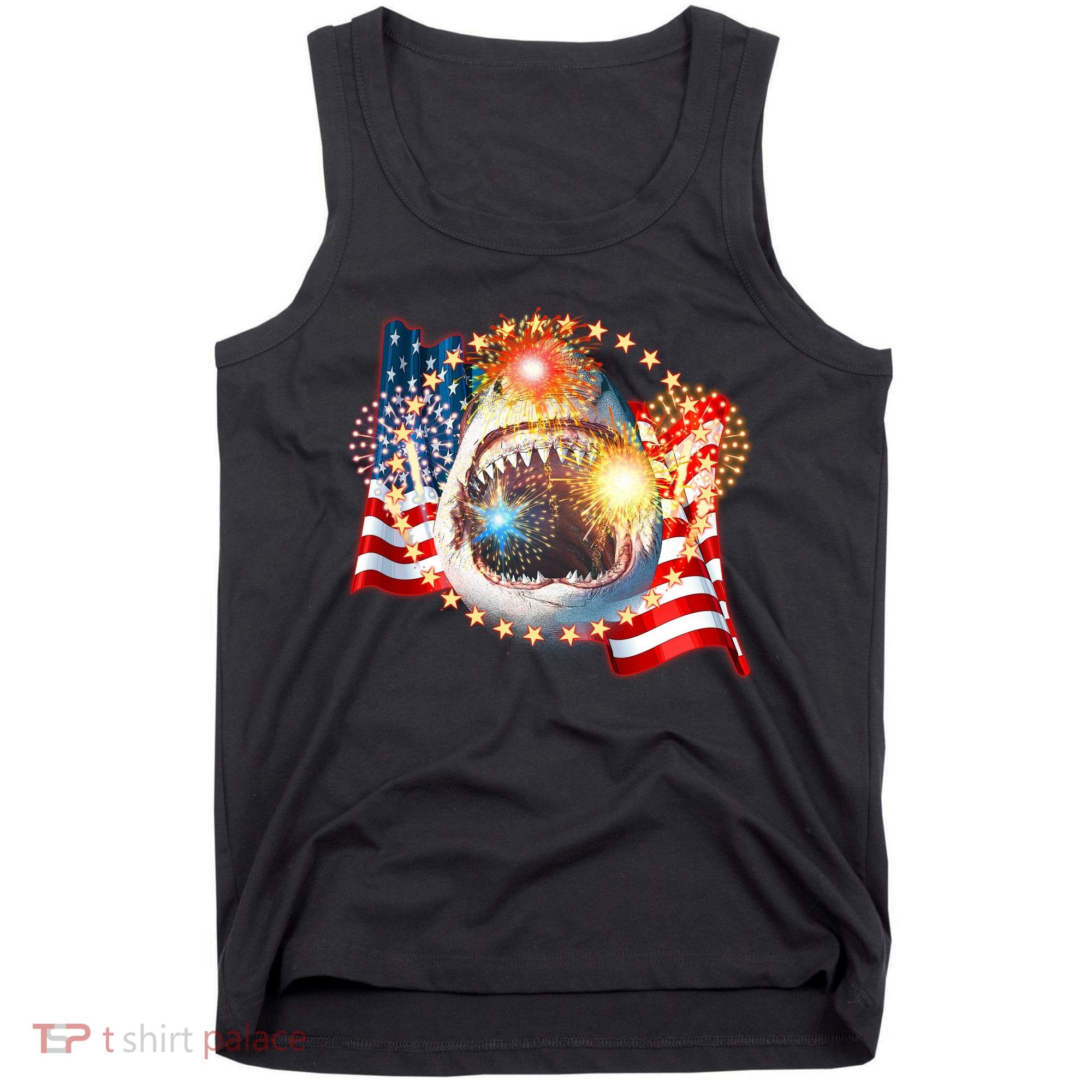 Fourth 4th Of July Fireworks Shark Tank Top