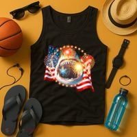 Fourth 4th Of July Fireworks Shark Tank Top thumb 4