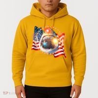 Fourth 4th Of July Fireworks Shark Hoodie thumb 2