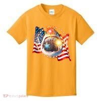 Fourth 4th Of July Fireworks Shark Kids T-Shirt thumb 0