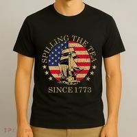 Funny 4th Of July Spilling The Tea Since 1773 Fourth Of July T-Shirt thumb 3