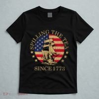 Funny 4th Of July Spilling The Tea Since 1773 Fourth Of July T-Shirt thumb 5