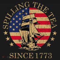 Funny 4th Of July Spilling The Tea Since 1773 Fourth Of July T-Shirt thumb 7