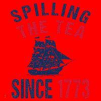 Fun 4th Of July Spilling The Tea Since 1773 History Teacher Santa Hat thumb 1
