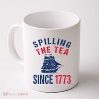 Fun 4th Of July Spilling The Tea Since 1773 History Teacher Coffee Mug thumb 0