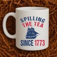 Fun 4th Of July Spilling The Tea Since 1773 History Teacher Coffee Mug thumb 2