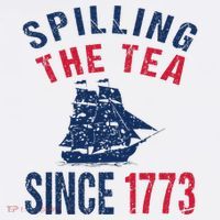 Fun 4th Of July Spilling The Tea Since 1773 History Teacher Women's Hoodie thumb 2