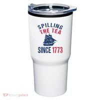 Fun 4th Of July Spilling The Tea Since 1773 History Teacher Tumbler thumb 0