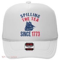 Fun 4th Of July Spilling The Tea Since 1773 History Teacher Hat thumb 0