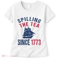 Fun 4th Of July Spilling The Tea Since 1773 History Teacher Women's T-Shirt thumb 0