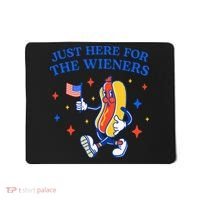 Funny 4th Of July Just Here For The Wieners Mousepad thumb 0