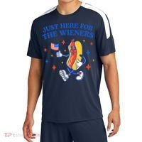 Funny 4th Of July Just Here For The Wieners Sport-Tek Competitor United Soccer Jersey thumb 0